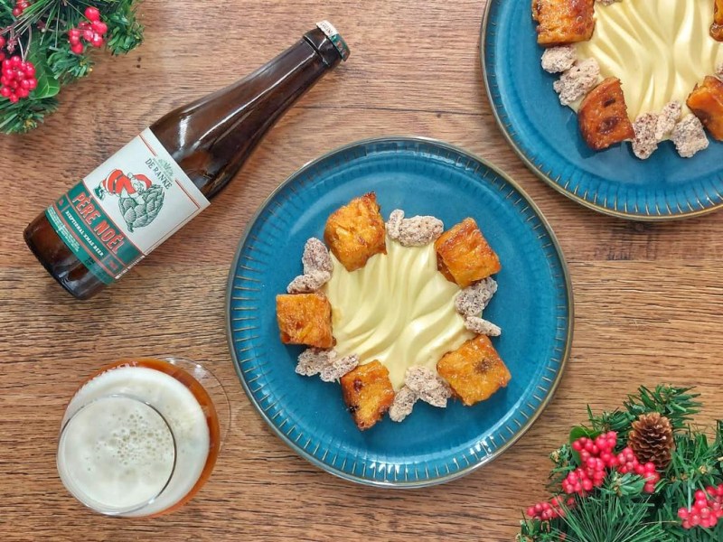 Panettone caramellato con mousse di zabaione alla Xyauyù